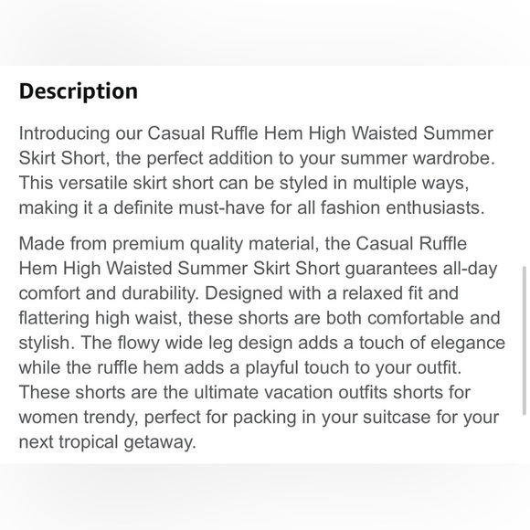 NWOT Women’s Size Large High Waist Tan Ruffled Shorts - Picture 12 of 12